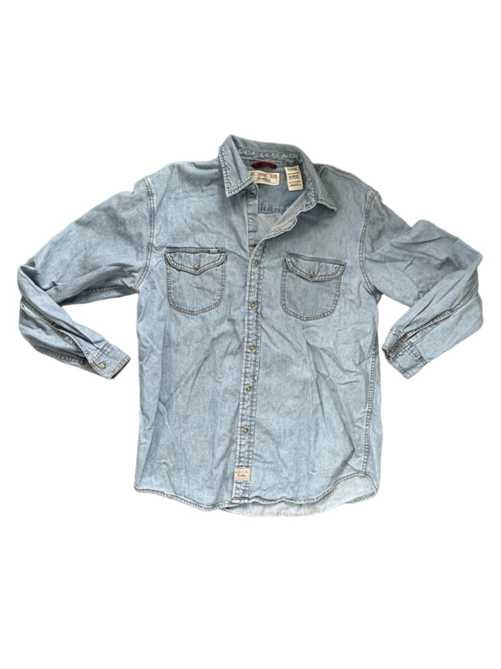 Levi Strauss Signature Denim Western Shirt Medium